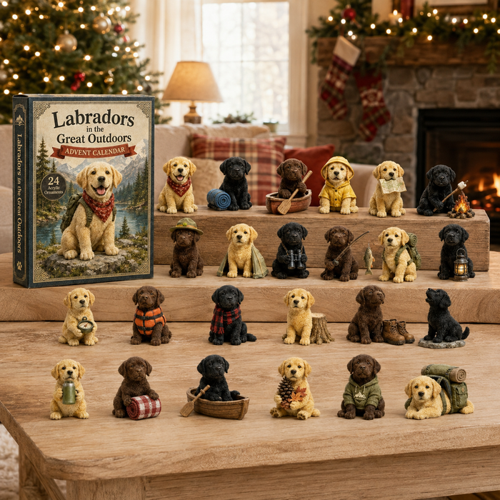 The complete collection of 24 Labrador charms