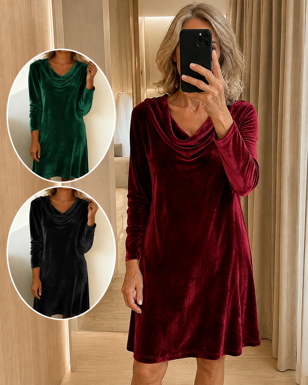 Layered Collar V-Neck Top