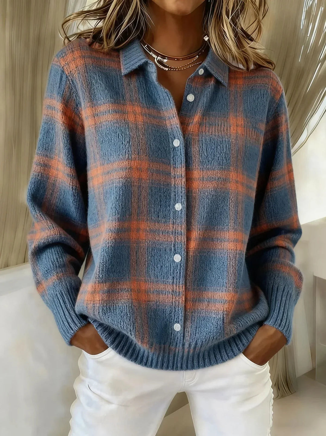 Camille Plaid Cardigan