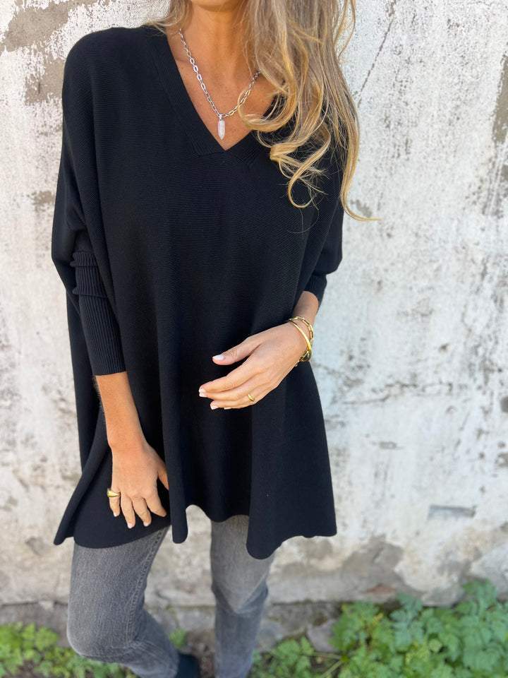 Relaxed V-Neck Sweater