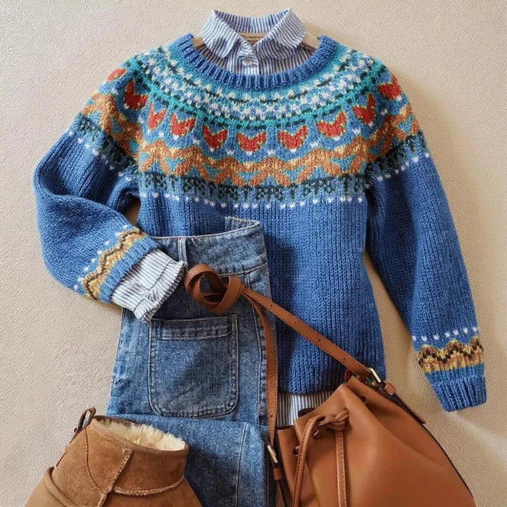 Kaylee Classic Vintage Knit Sweater