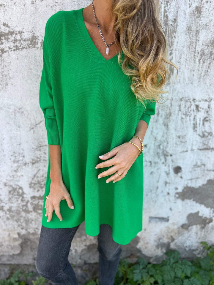 Relaxed V-Neck Sweater