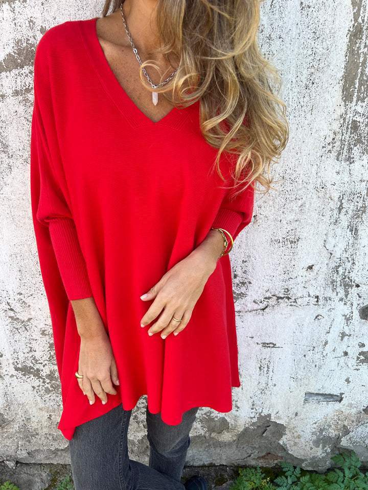 Relaxed V-Neck Sweater