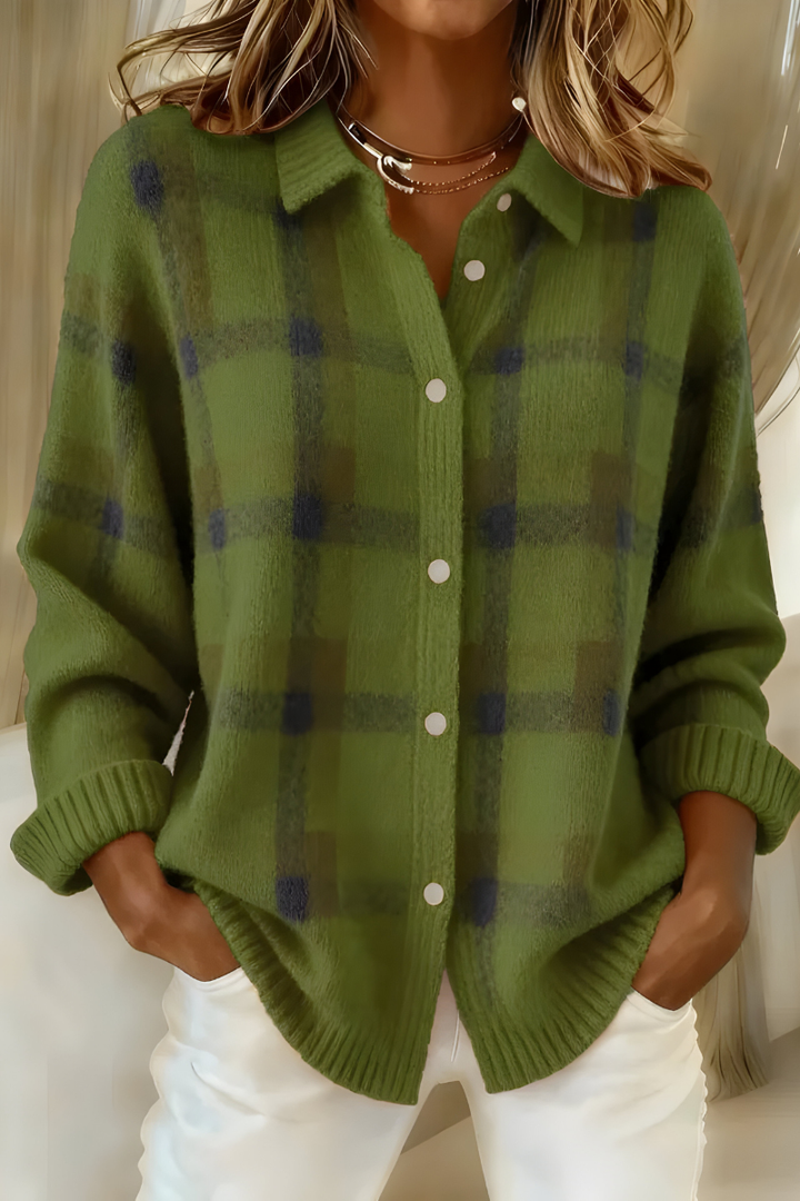 Camille Plaid Cardigan