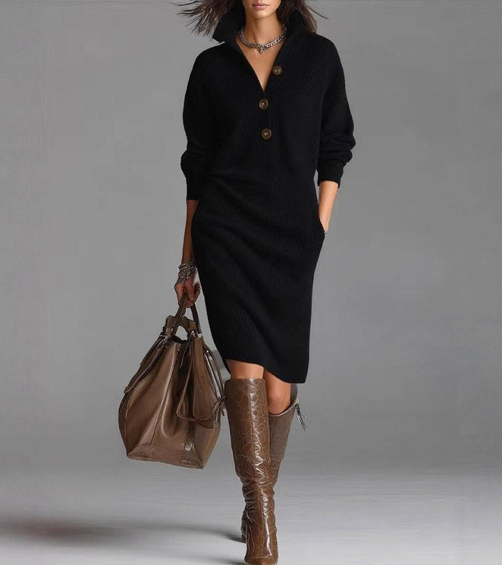Elegant Warm Knit Dress