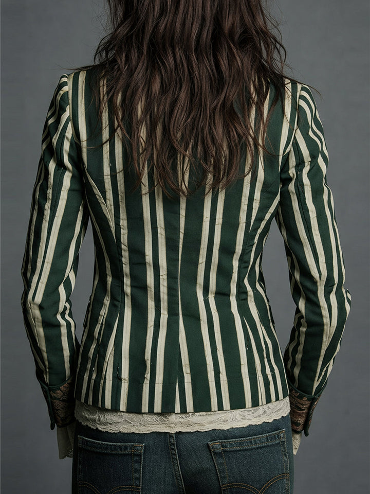 Bohemian Striped Blazer
