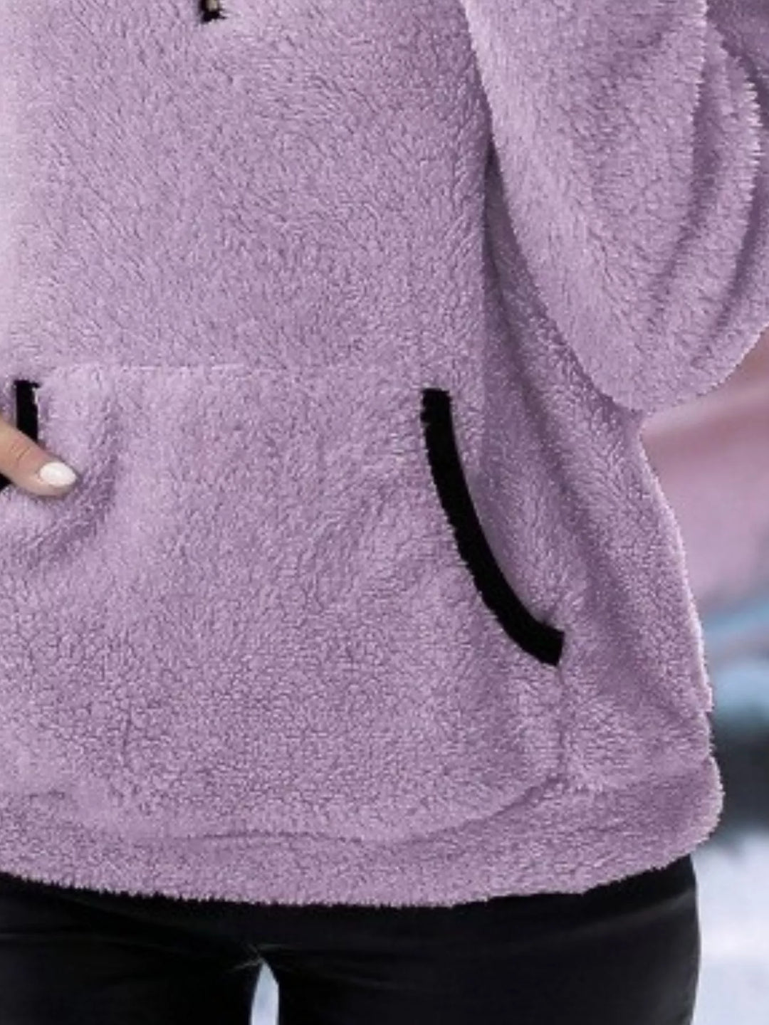Full Size Cozy Fleece Quarter-Zip Sweatshirt