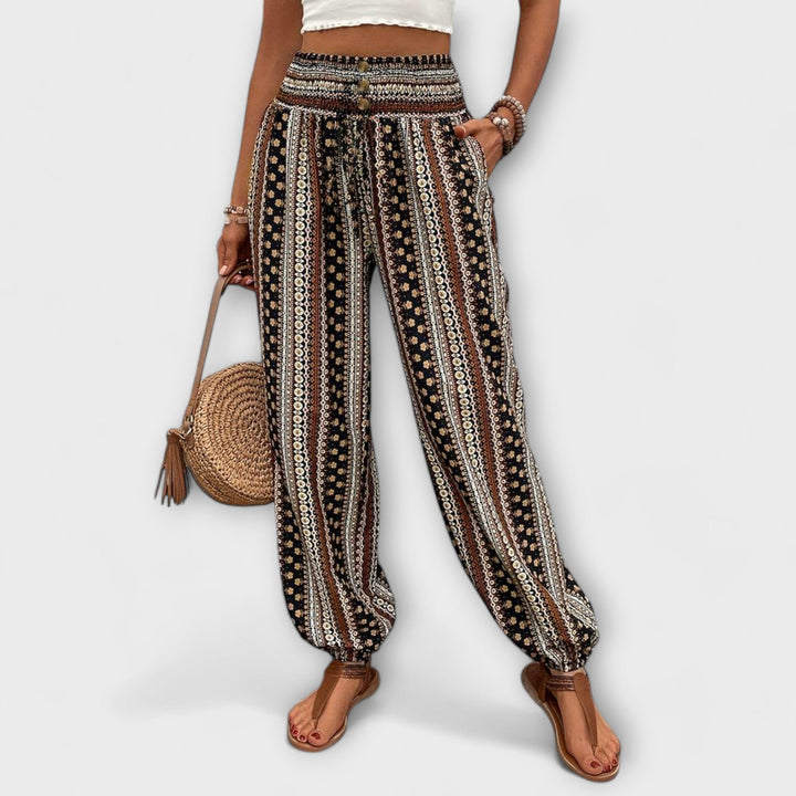Ethnic Graphic Print Pants