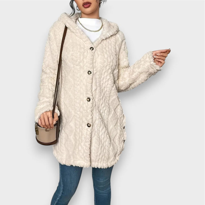 Plush Hooded Cardigan