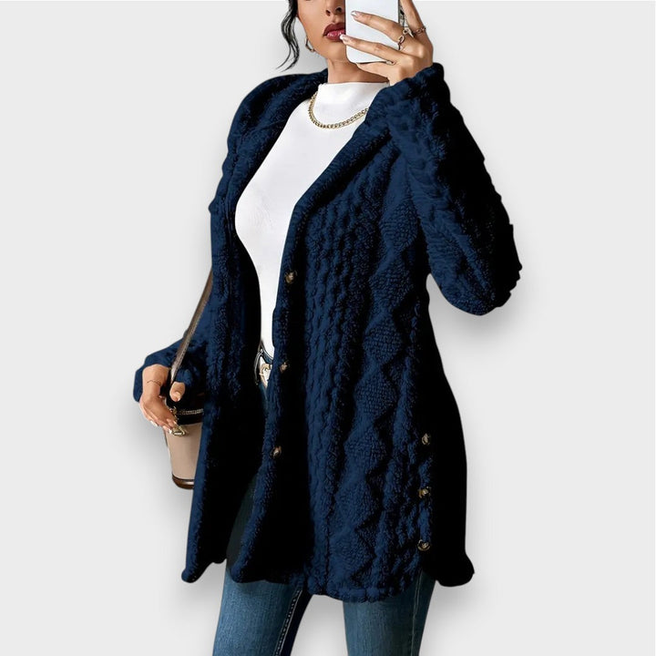 Plush Hooded Cardigan