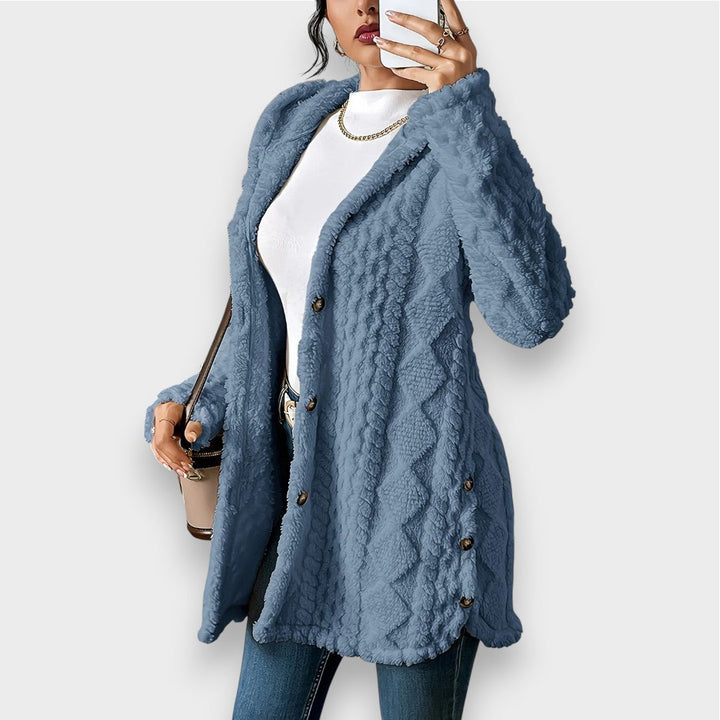 Plush Hooded Cardigan
