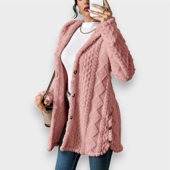 Plush Hooded Cardigan