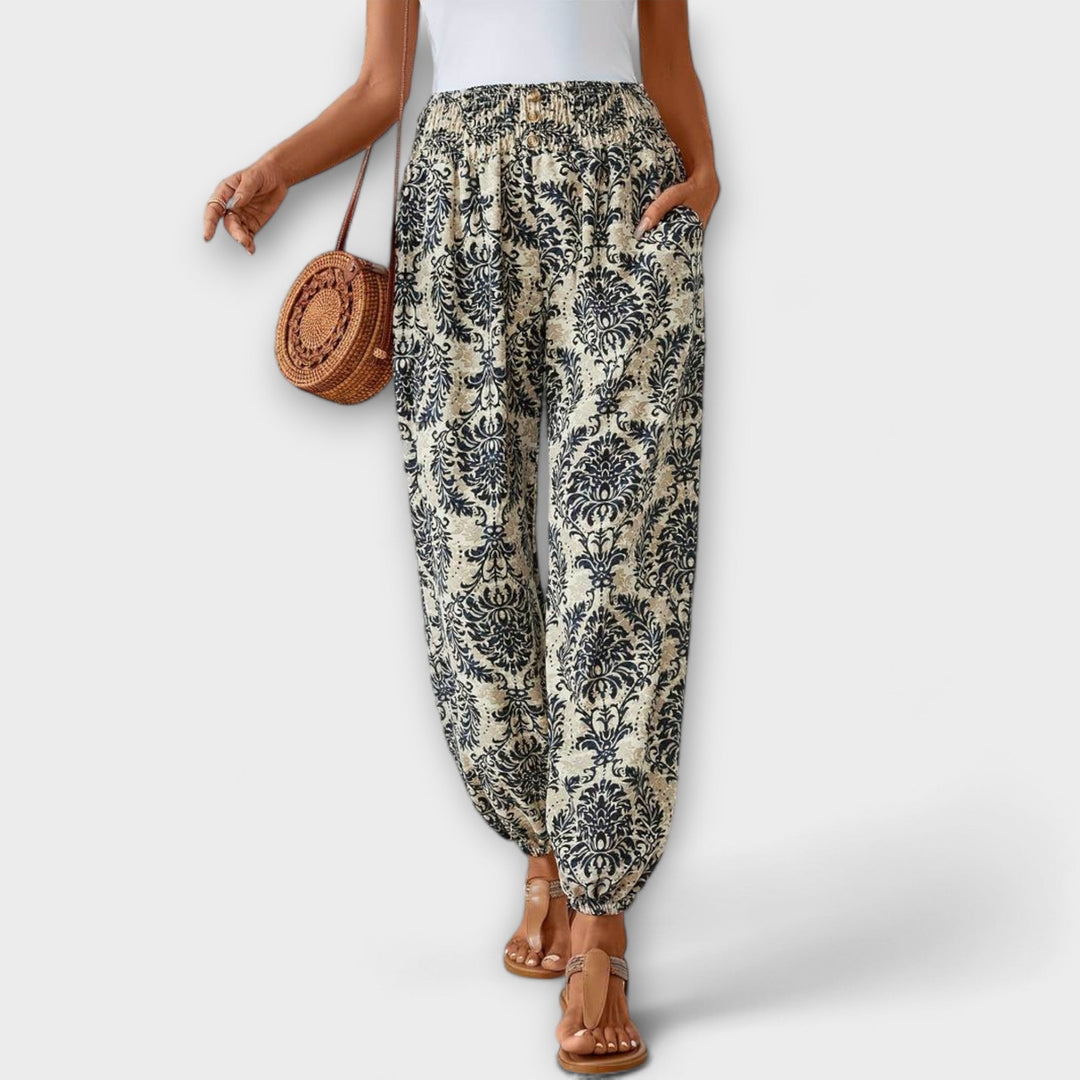 Ethnic Graphic Print Pants