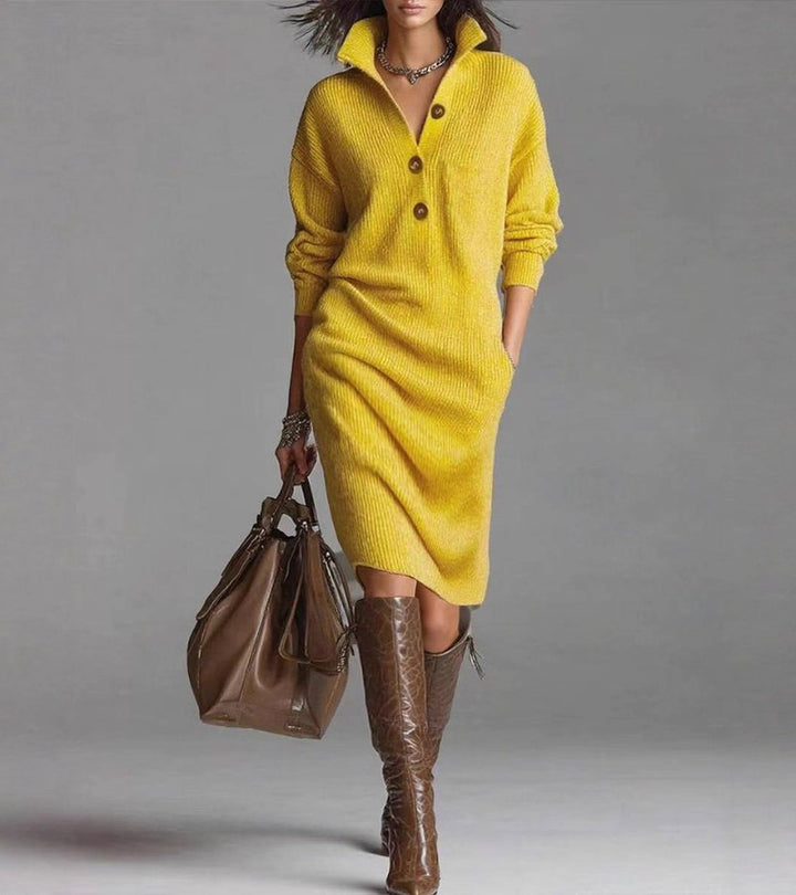 Elegant Warm Knit Dress