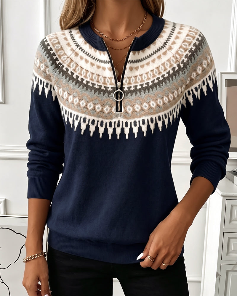 Annemieke Zip-Up Sweatshirt