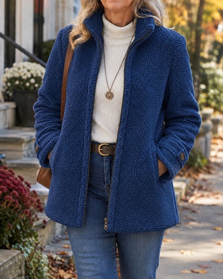 Rebecca Cozy Stand-Collar Jacket