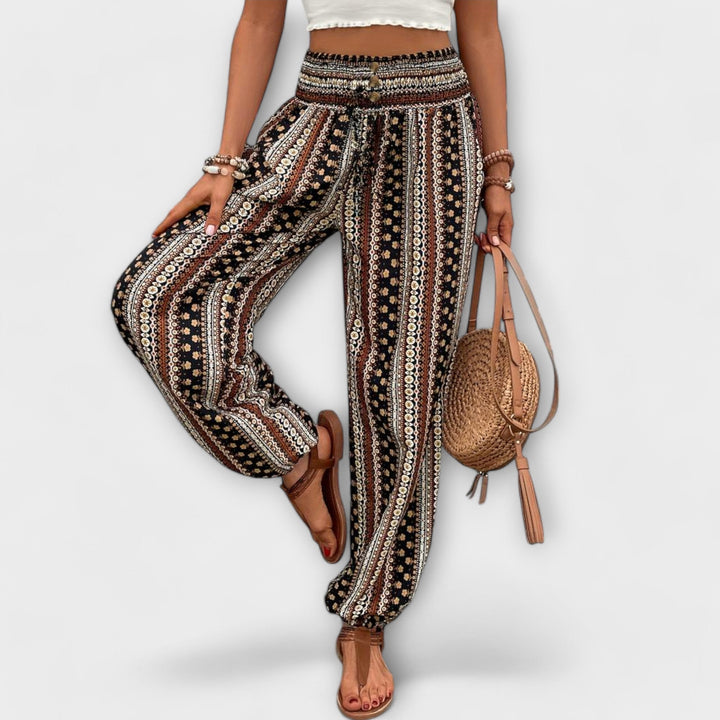 Ethnic Graphic Print Pants