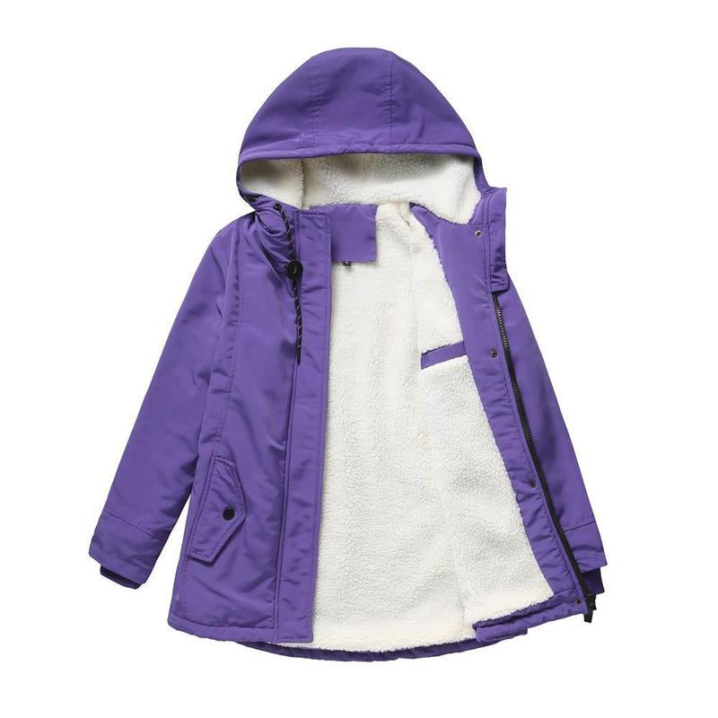 Hooded Fleece-Lined Parka