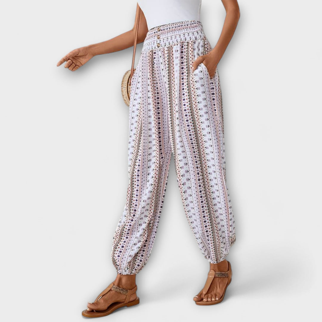 Ethnic Graphic Print Pants