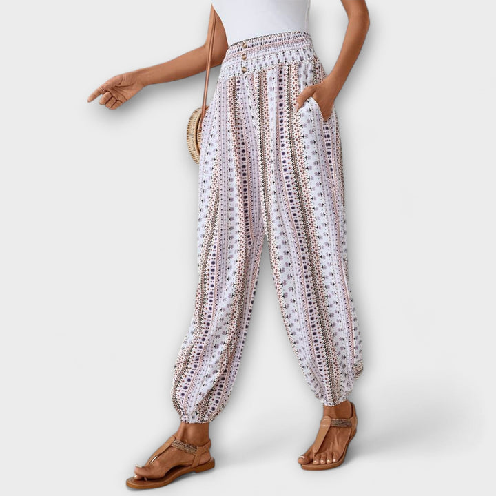 Ethnic Graphic Print Pants