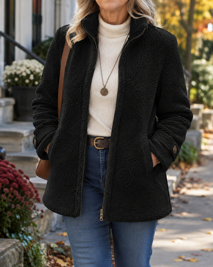Rebecca Cozy Stand-Collar Jacket