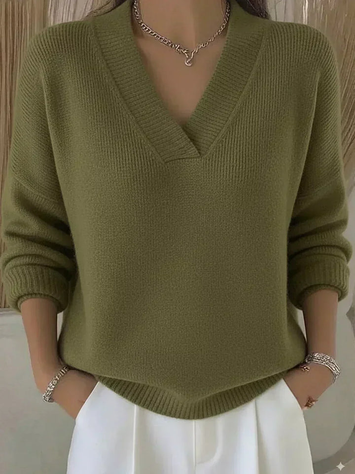Vivelle Relaxed V-Neck Sweater