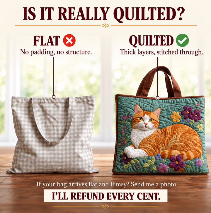 Artisanal Bag - Orange Cat