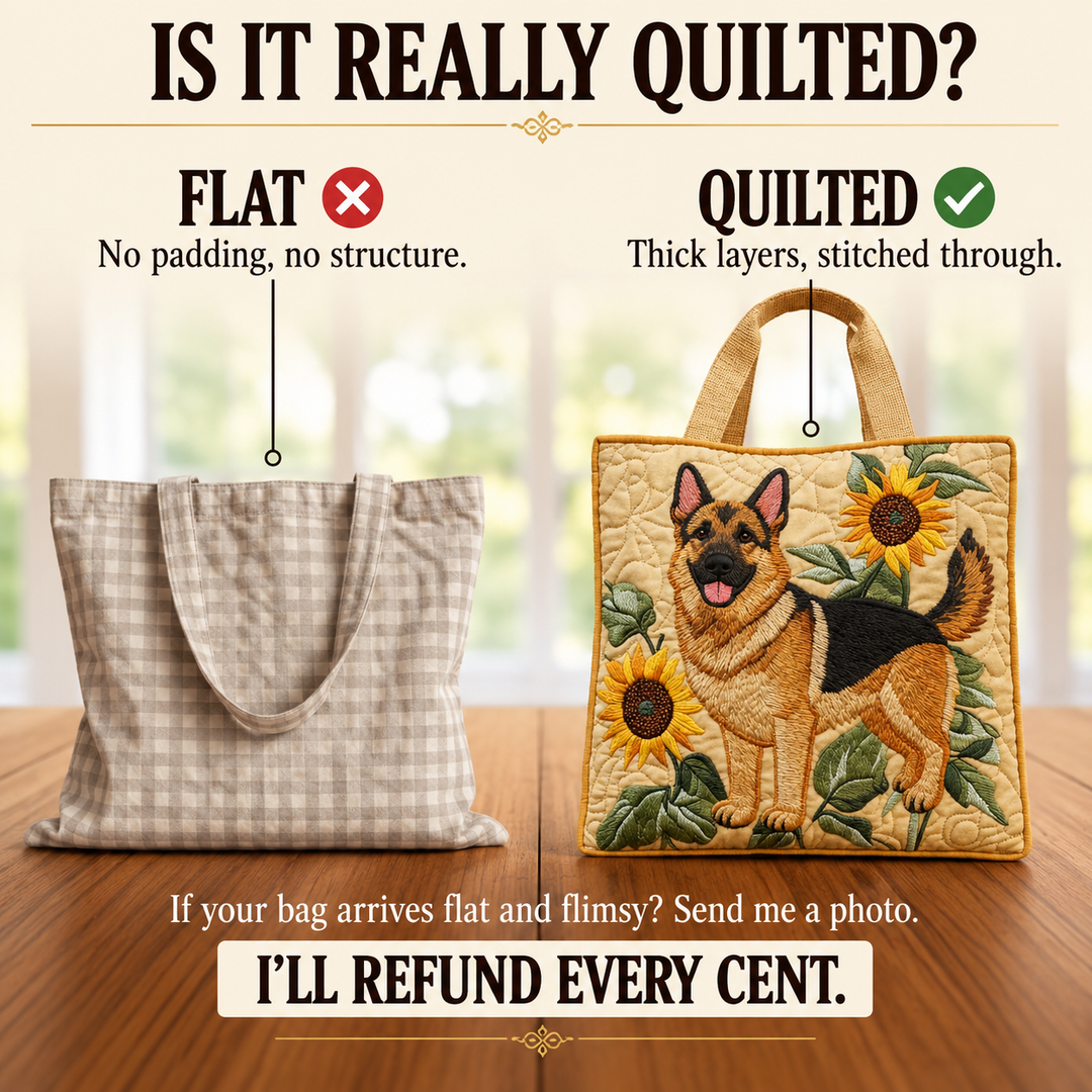 Artisanal Bag - German Shepherd Floral