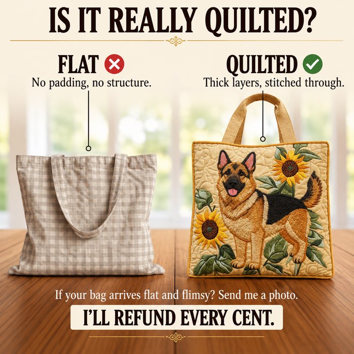 Artisanal Bag - German Shepherd Floral