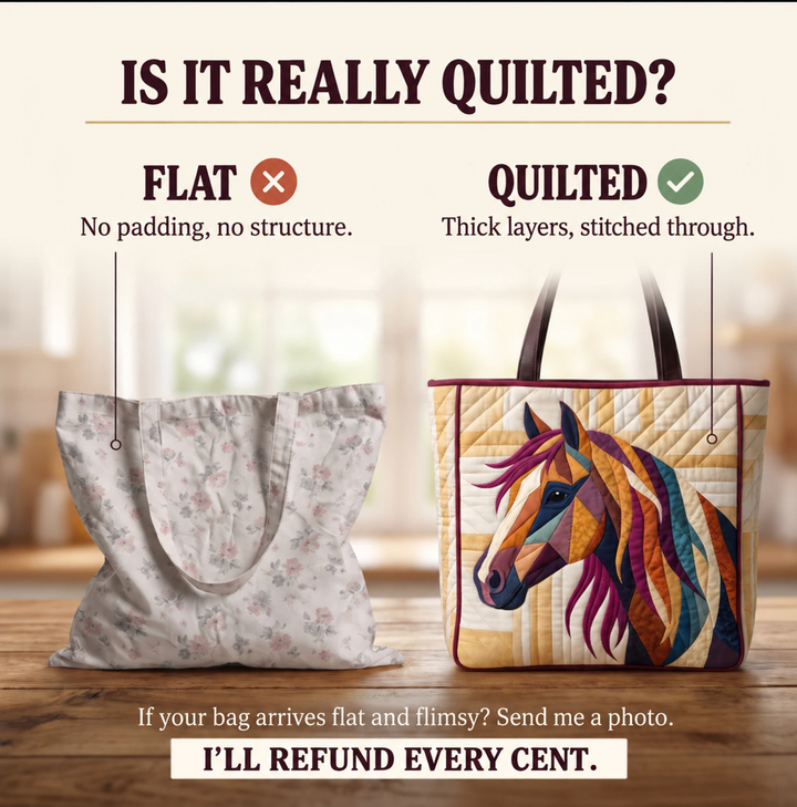 Artisanal Bag - Multicolored Mosaic Horse