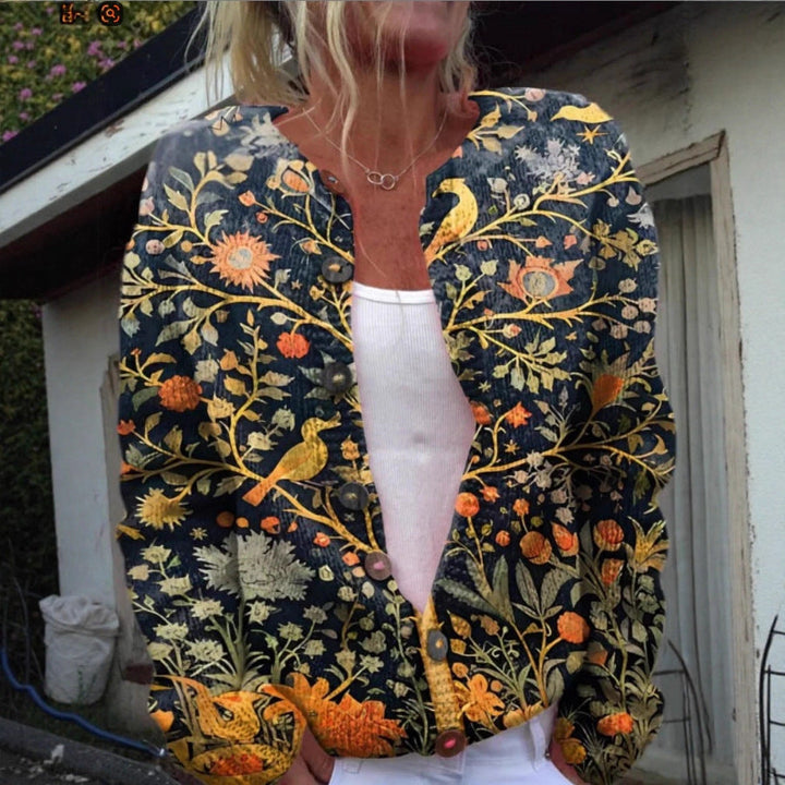 Chloe Vintage Floral Cardigan Sweater