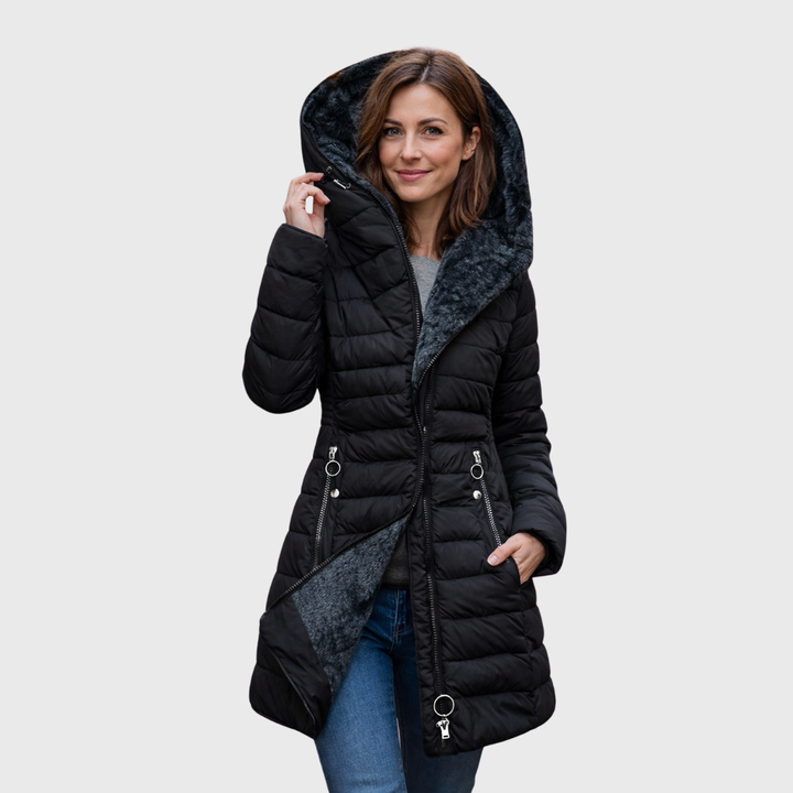 Alessina Waterproof Padded Hooded Coat