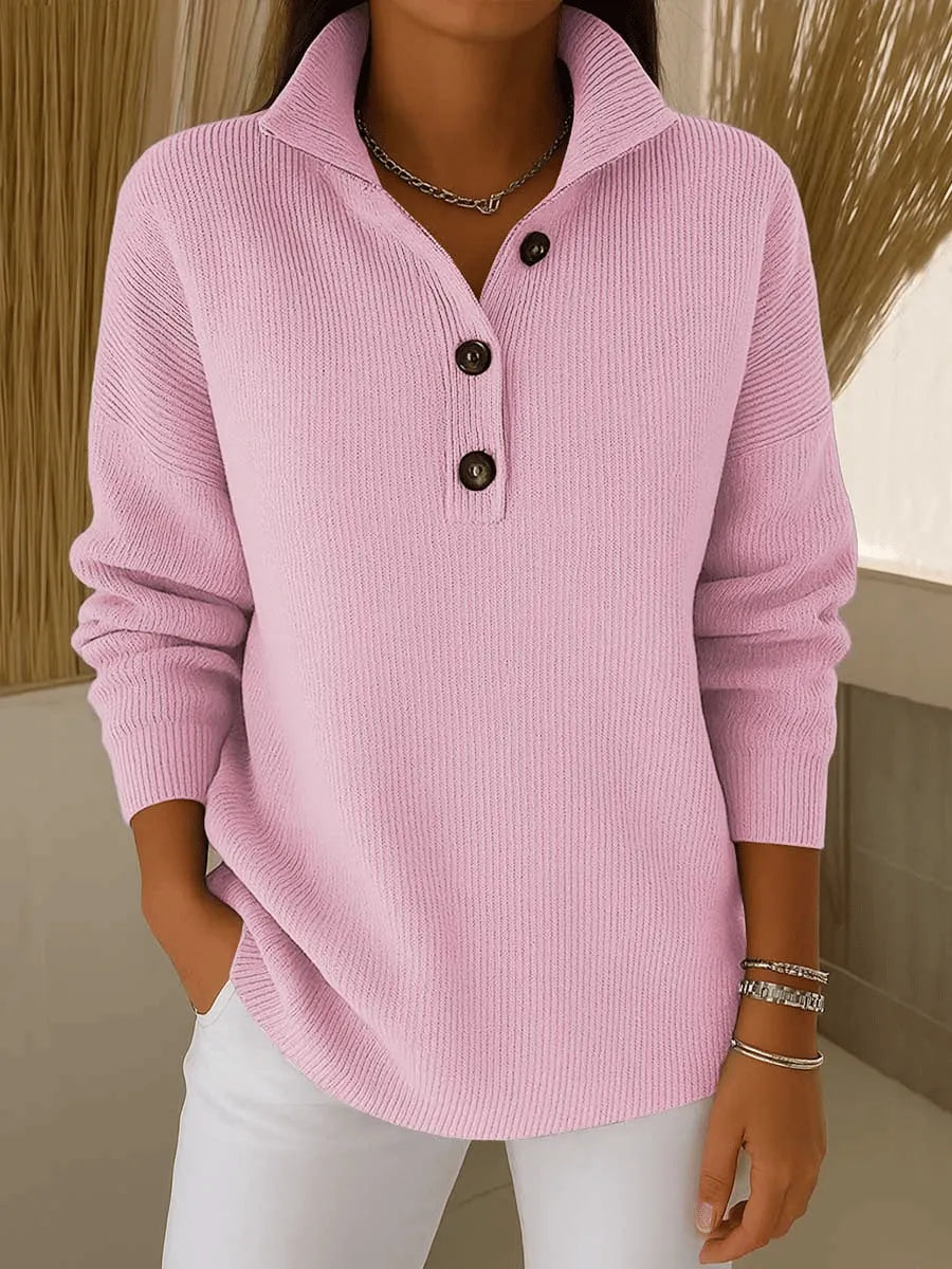 Florence V-Neck Polo Sweater