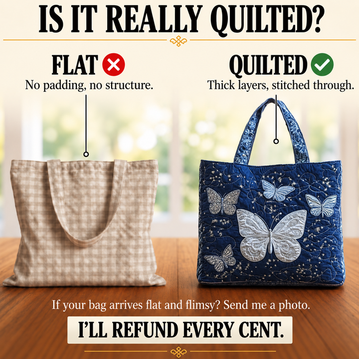 Artisanal Bag - Silver Butterfly