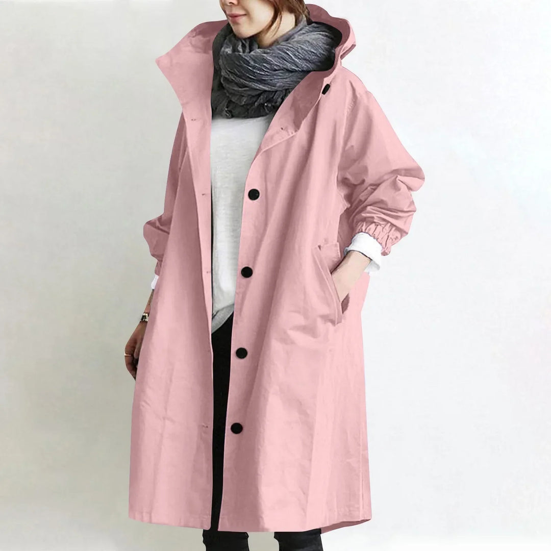 Hooded Longline Trench Coat
