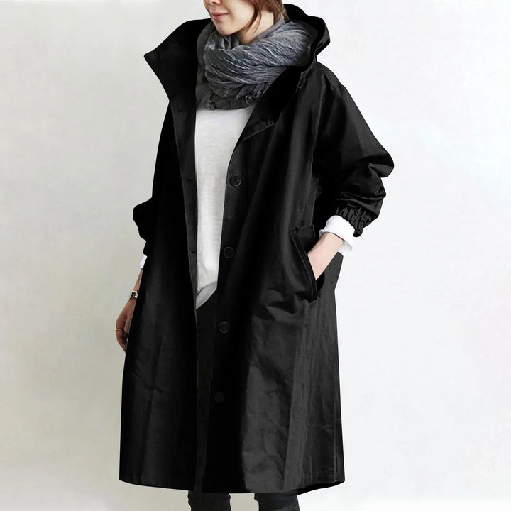 Hooded Longline Trench Coat