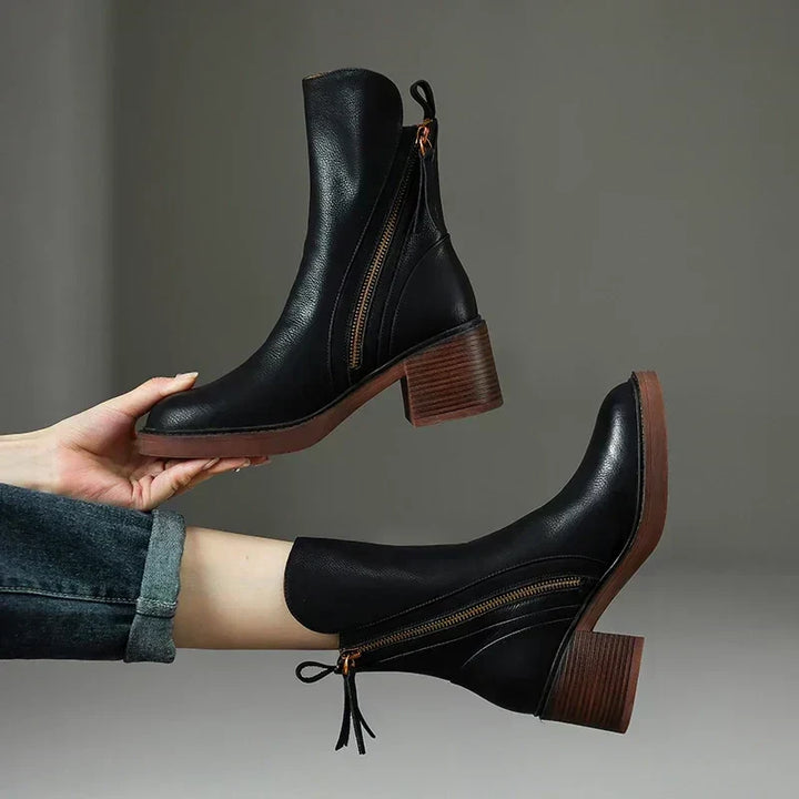 Margaret Elegant Leather Boots