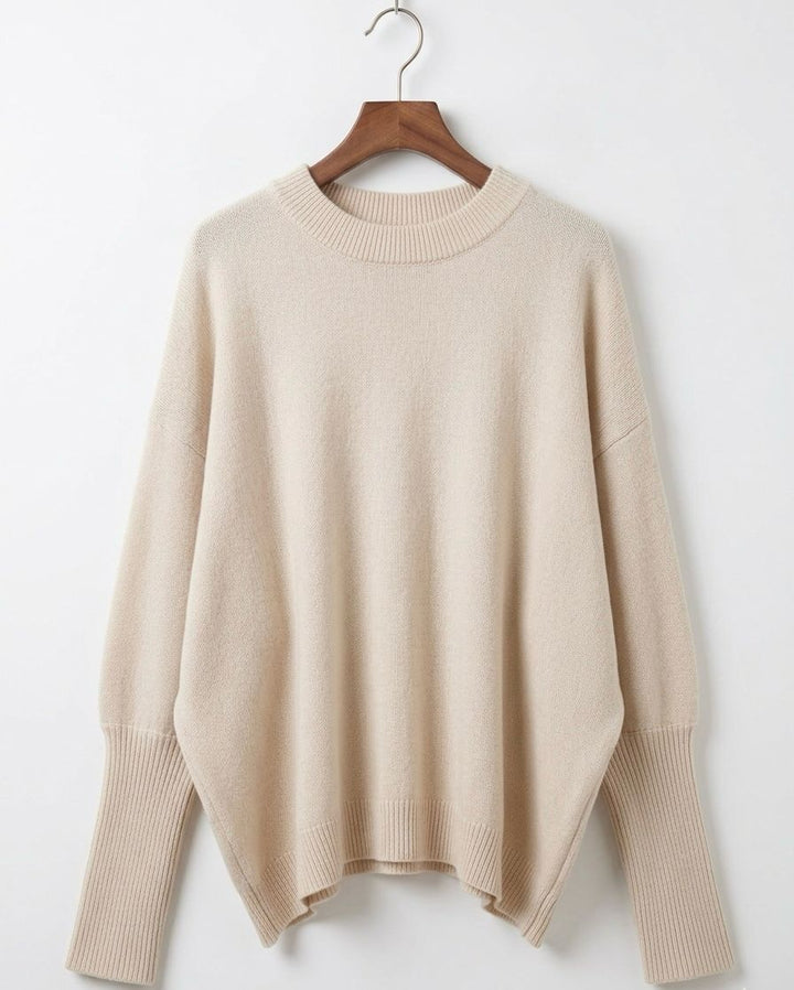 Wool-Blend Oversized Pullover Sweater