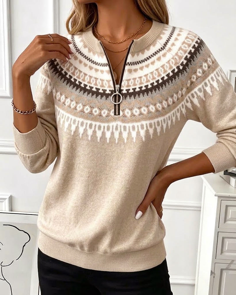 Annemieke Zip-Up Sweatshirt