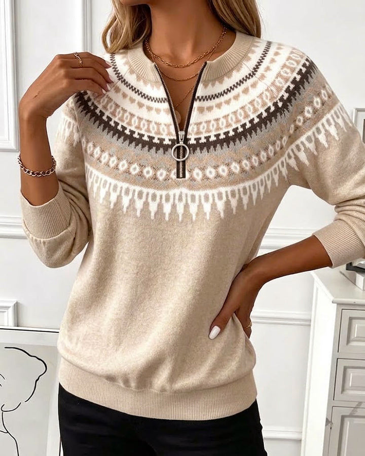 Annemieke Zip-Up Sweatshirt