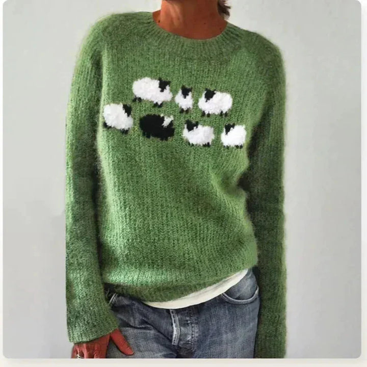 Patterned Winter Pullover Sweater