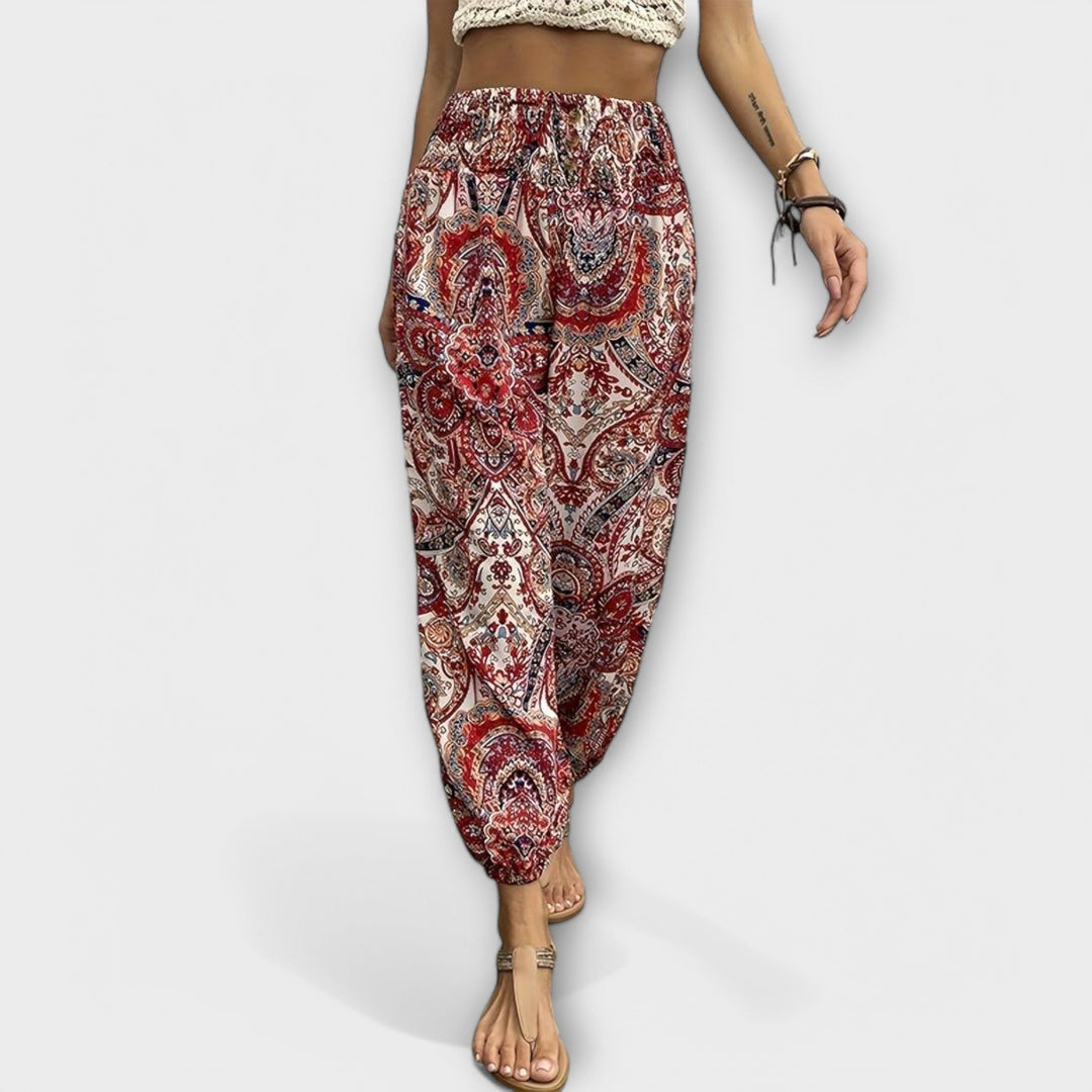 Ethnic Graphic Print Pants
