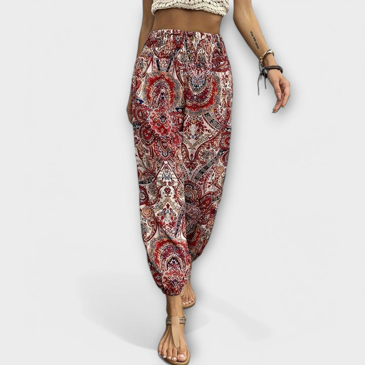 Ethnic Graphic Print Pants