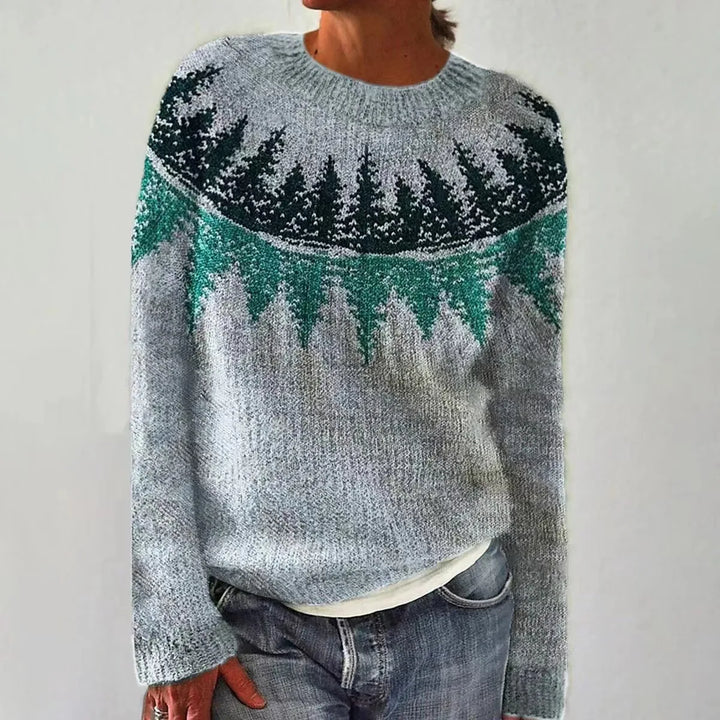 Patterned Winter Pullover Sweater