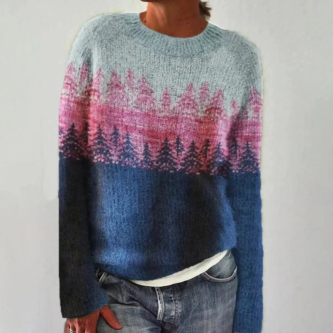 Patterned Winter Pullover Sweater