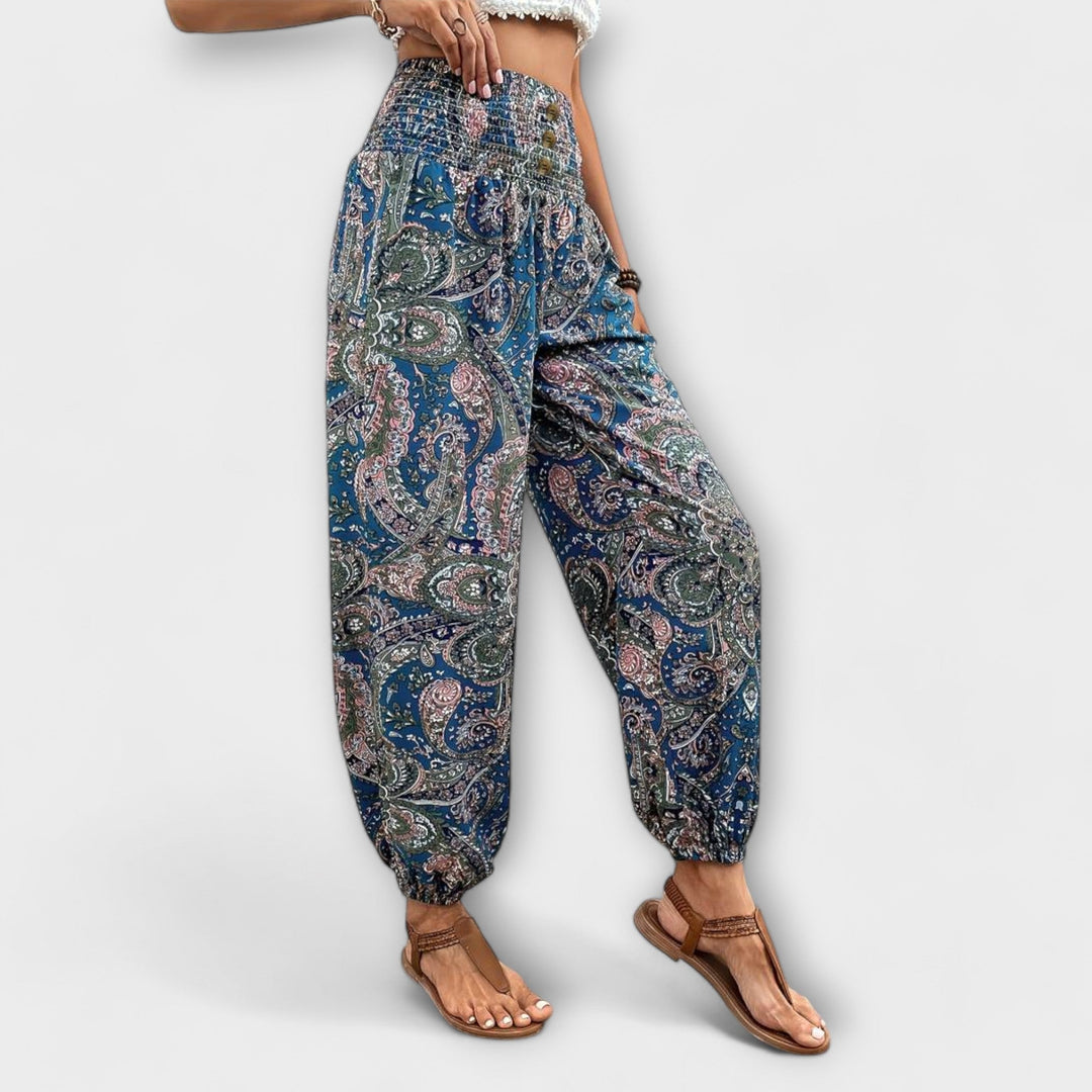 Ethnic Graphic Print Pants