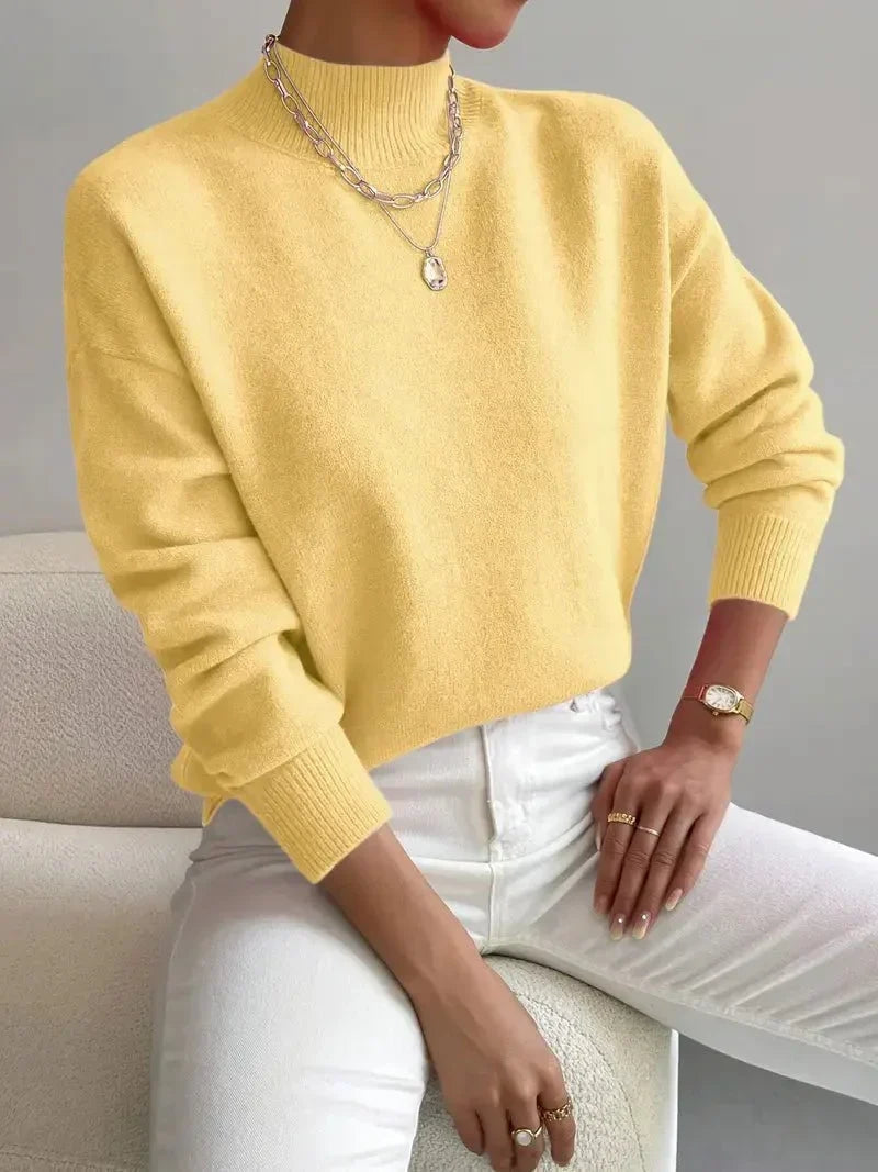 Elegant Soft Knit Turtleneck Sweater