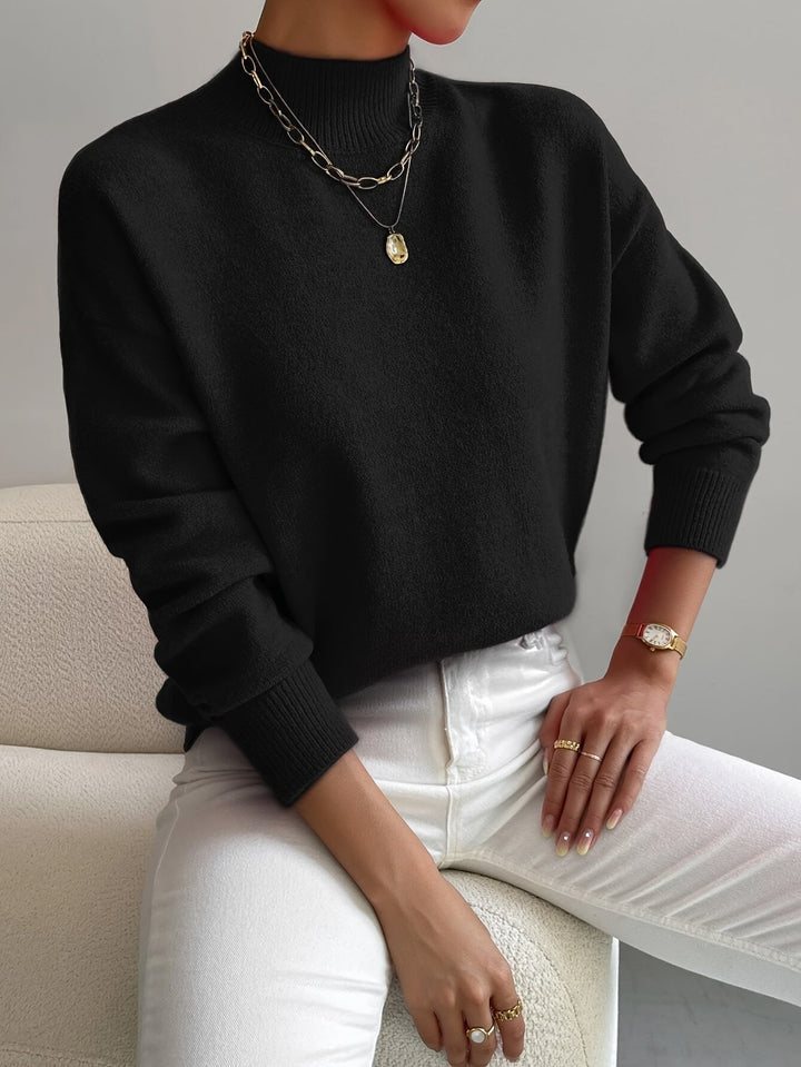 Elegant Soft Knit Turtleneck Sweater