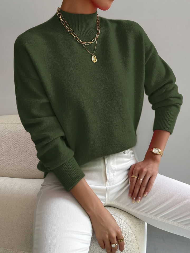 Elegant Soft Knit Turtleneck Sweater