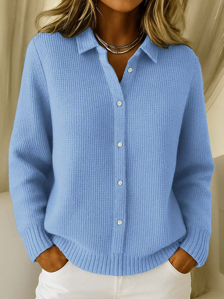 Camille Textured Knit Button-Up Cardigan